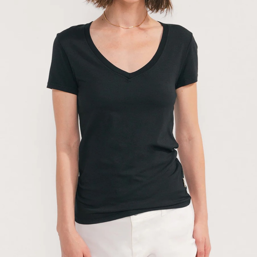 Express Basic V-Neck Tee - image 1
